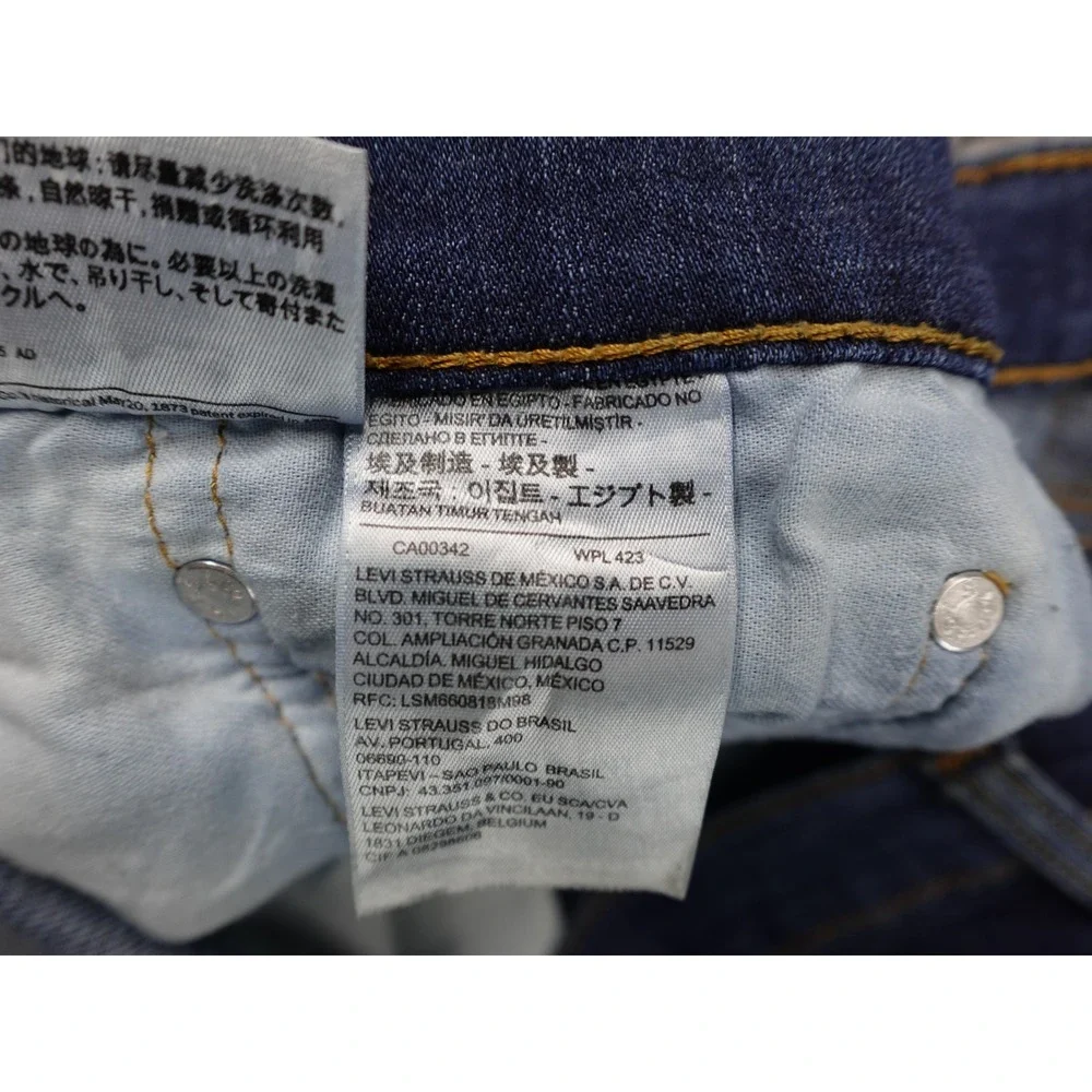 Levi's 541 Athletic Taper Jeans Mens W34 L30‎ Blue Good Distressed Denim